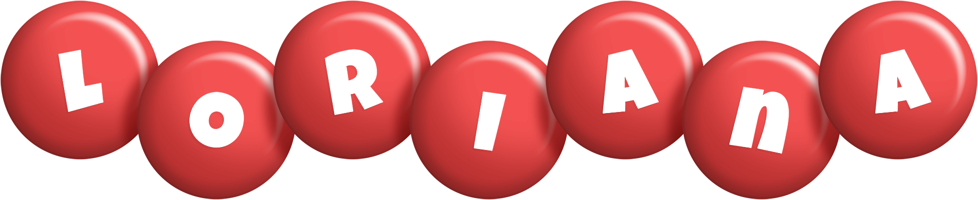 Loriana candy-red logo