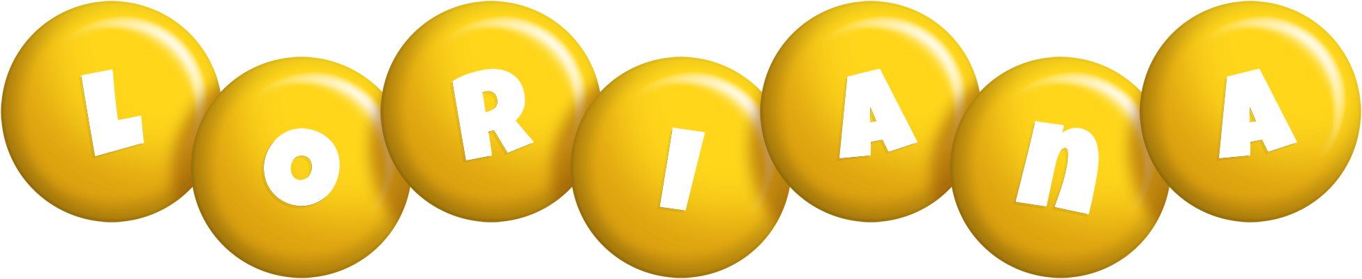 Loriana candy-yellow logo