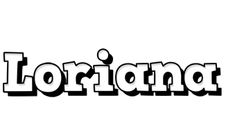 Loriana snowing logo