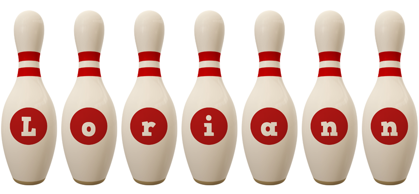 Loriann bowling-pin logo