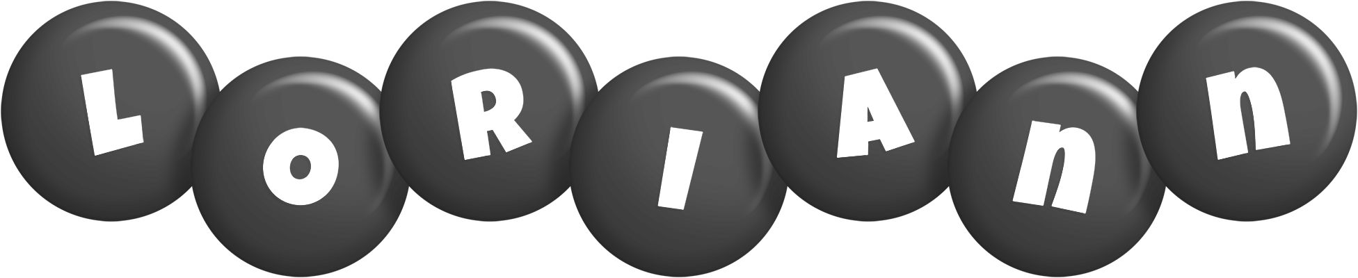 Loriann candy-black logo