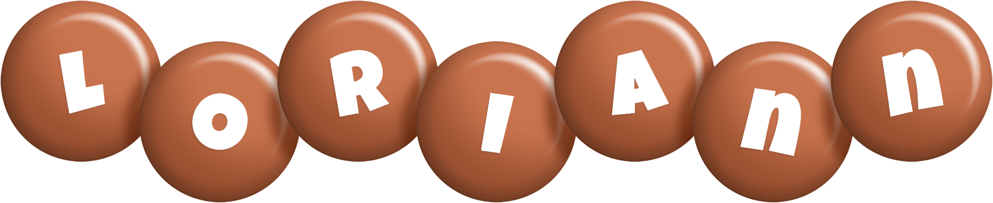 Loriann candy-brown logo