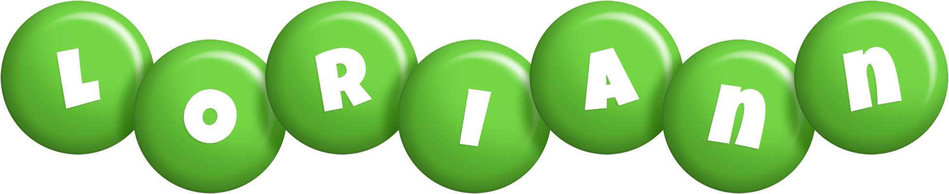 Loriann candy-green logo