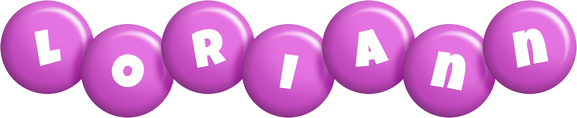 Loriann candy-purple logo