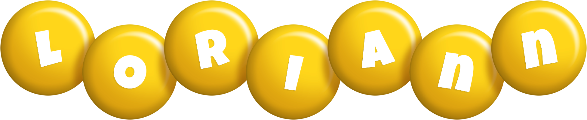 Loriann candy-yellow logo