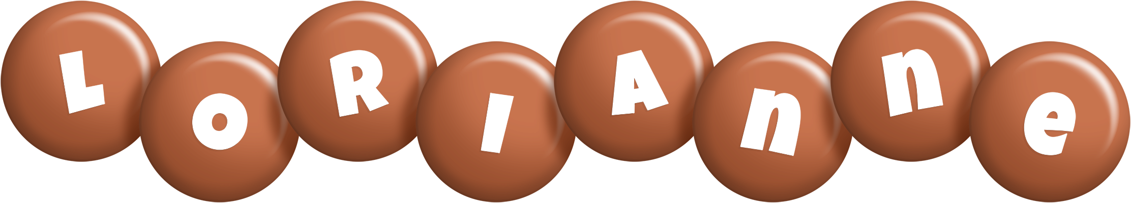 Lorianne candy-brown logo