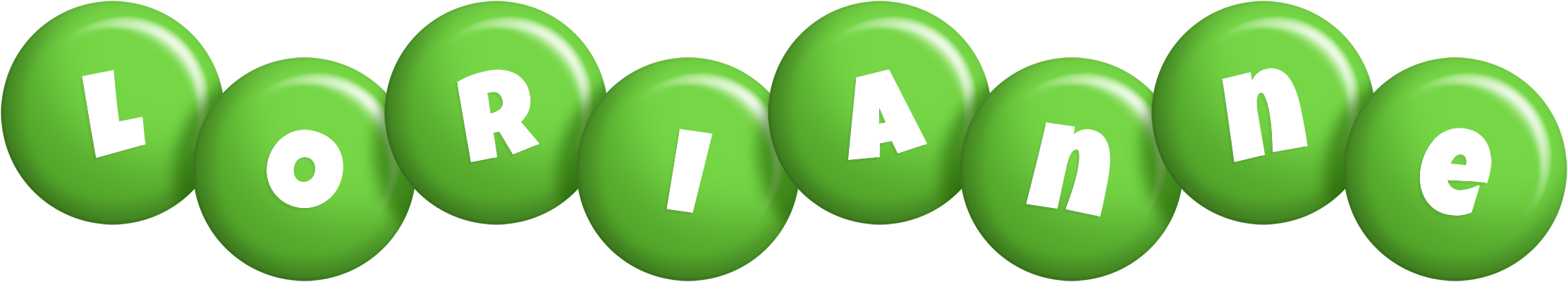 Lorianne candy-green logo