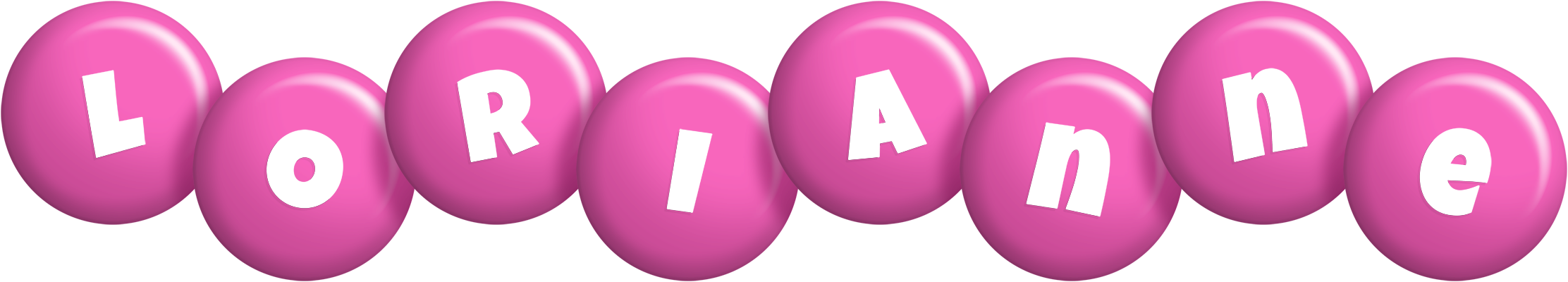 Lorianne candy-pink logo