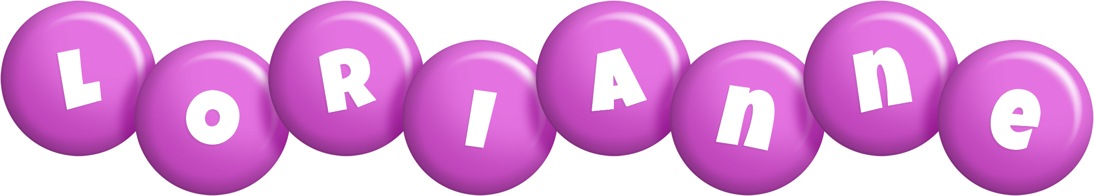 Lorianne candy-purple logo