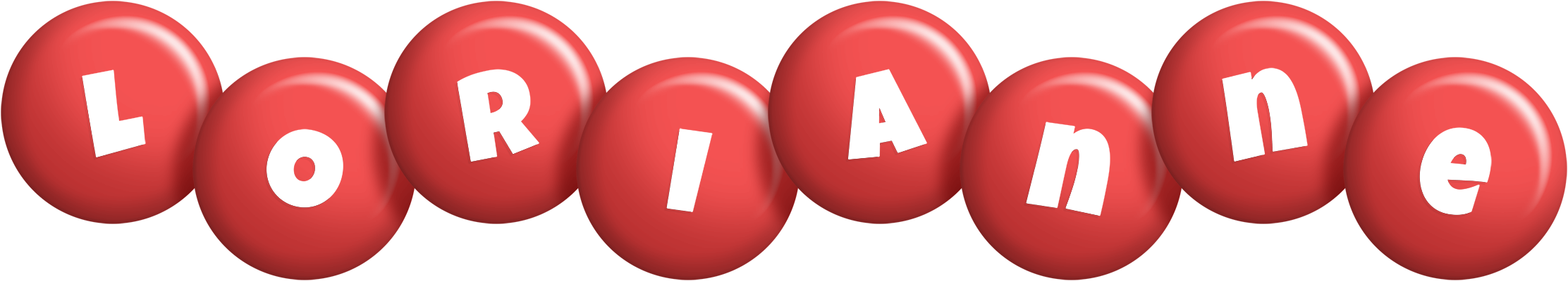 Lorianne candy-red logo