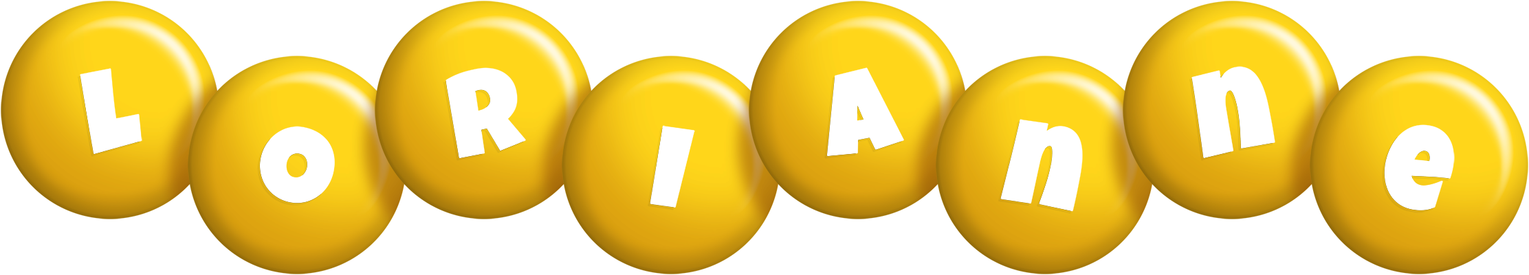 Lorianne candy-yellow logo