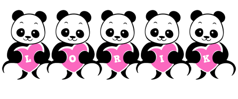 Lorik love-panda logo