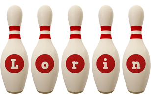 Lorin bowling-pin logo