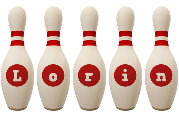 Lorin bowling-pin logo