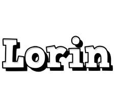 Lorin snowing logo