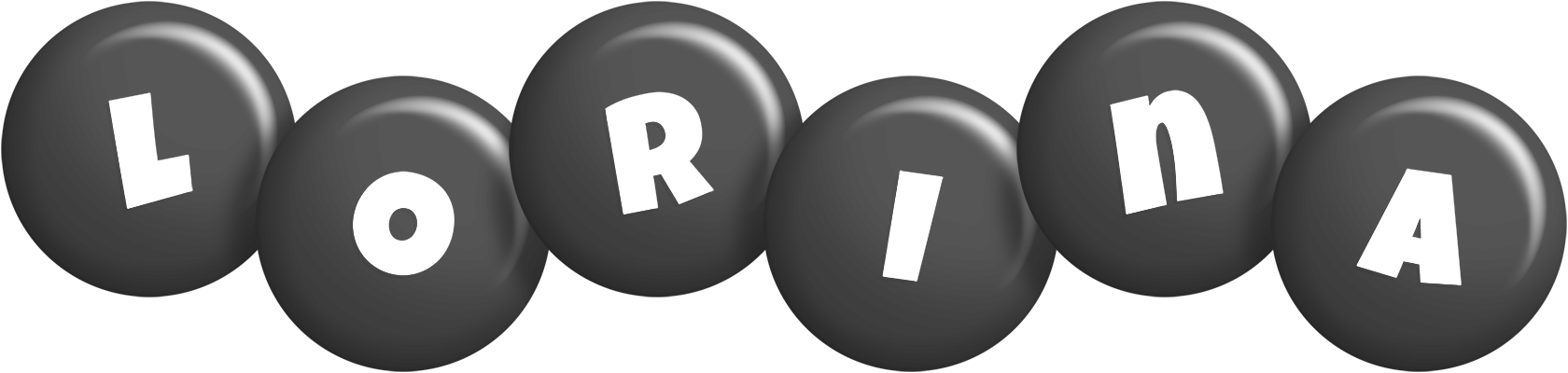 Lorina candy-black logo