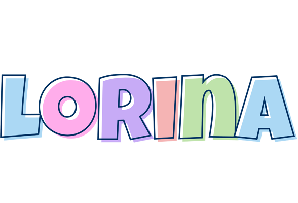 Lorina pastel logo