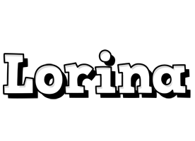 Lorina snowing logo