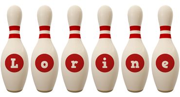 Lorine bowling-pin logo