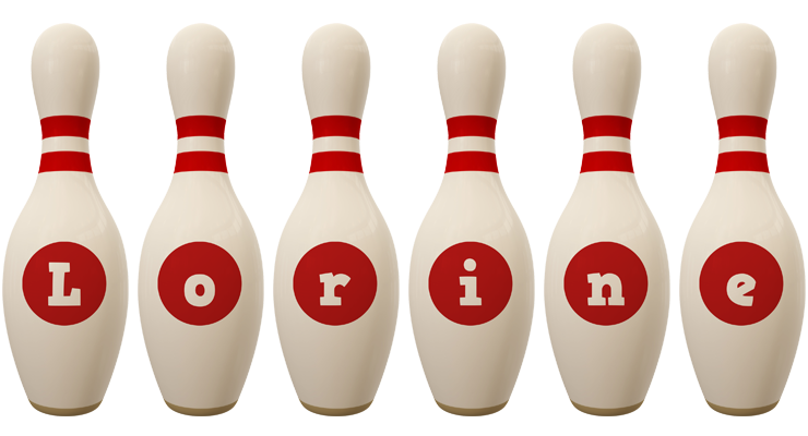 Lorine bowling-pin logo