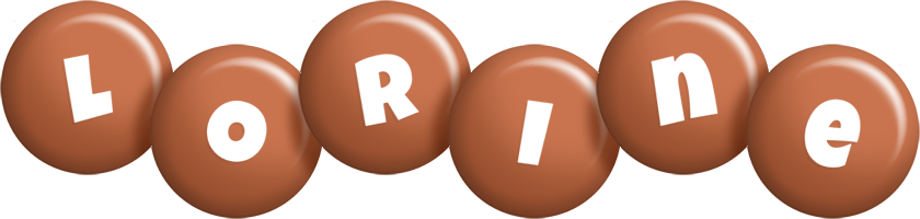 Lorine candy-brown logo