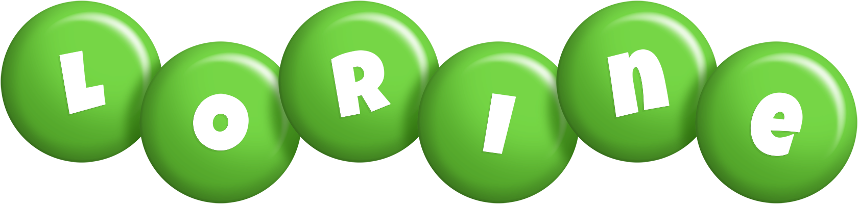 Lorine candy-green logo