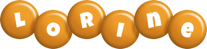 Lorine candy-orange logo