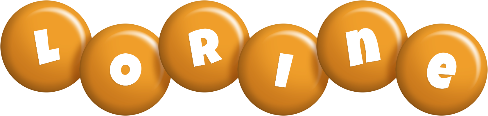 Lorine candy-orange logo