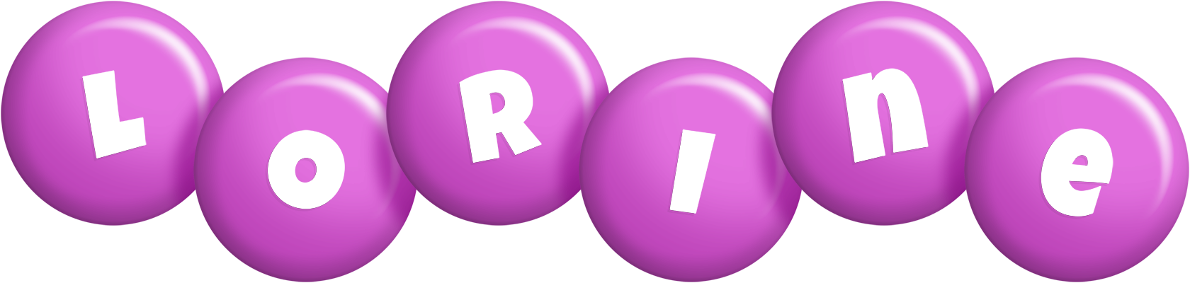 Lorine candy-purple logo