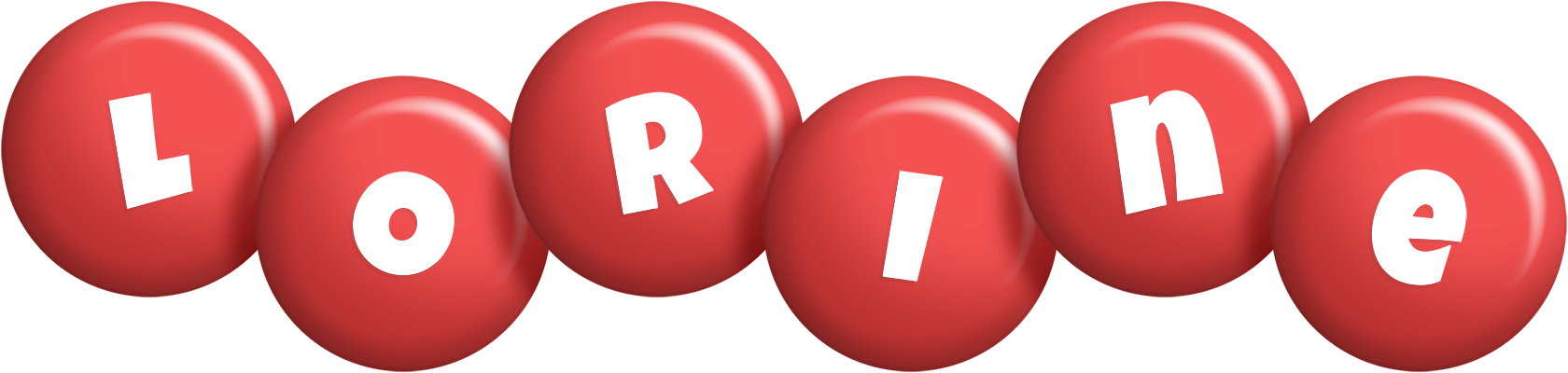 Lorine candy-red logo