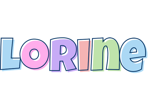Lorine pastel logo
