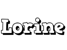 Lorine snowing logo