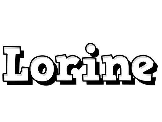 Lorine snowing logo