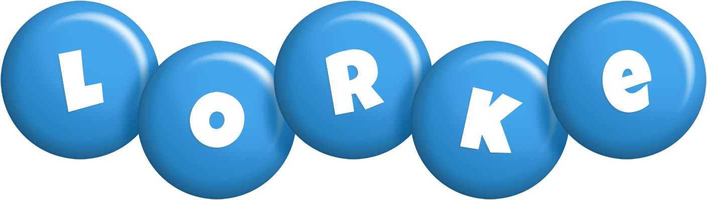 Lorke candy-blue logo