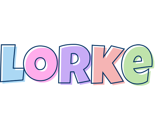Lorke pastel logo