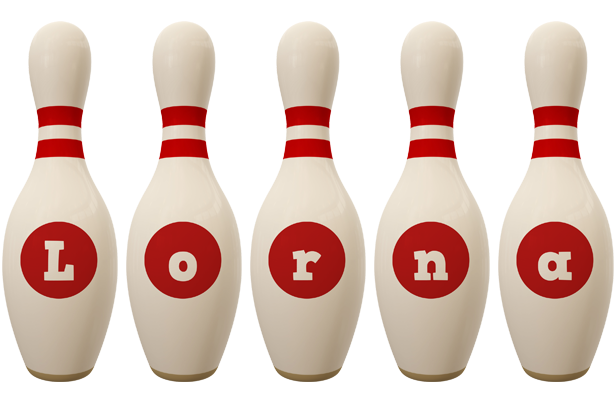 Lorna bowling-pin logo