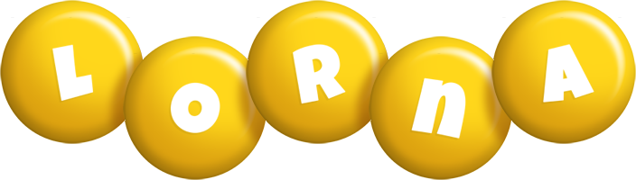 Lorna candy-yellow logo