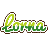 Lorna golfing logo