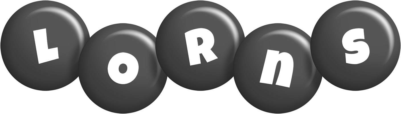 Lorns candy-black logo