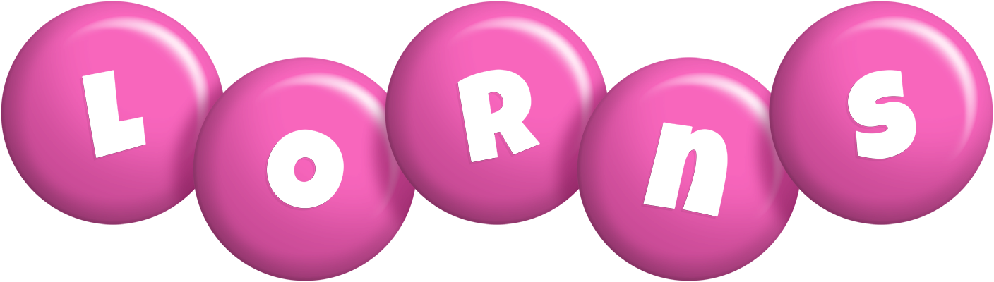 Lorns candy-pink logo