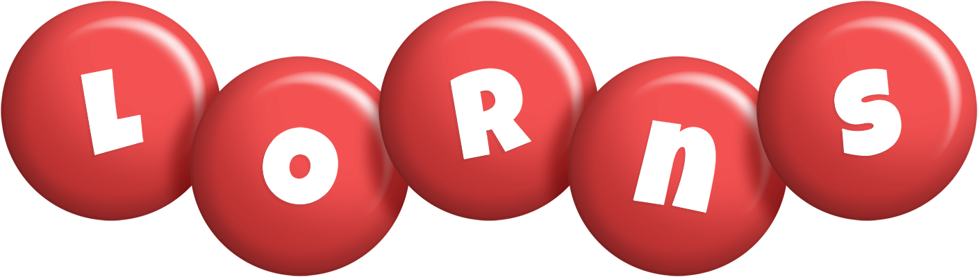 Lorns candy-red logo
