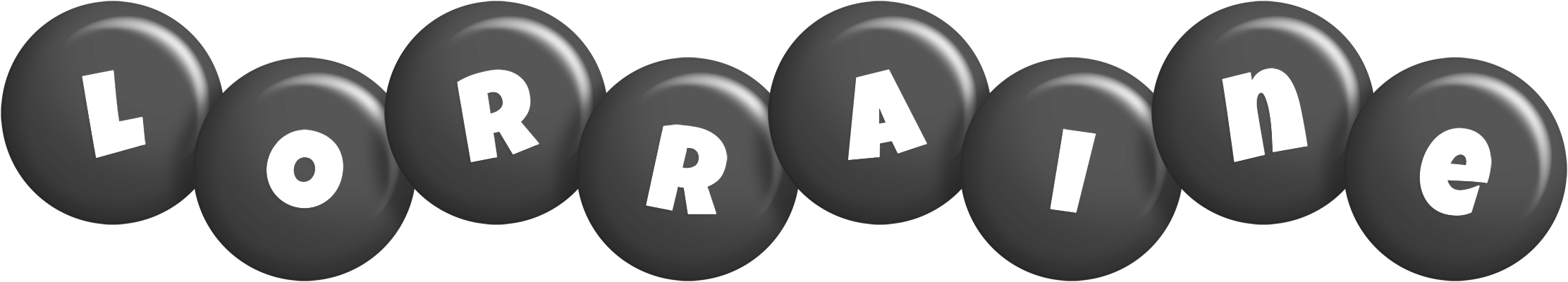 Lorraine candy-black logo