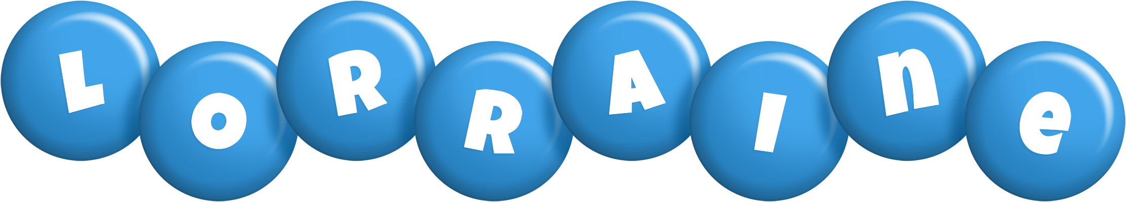 Lorraine candy-blue logo