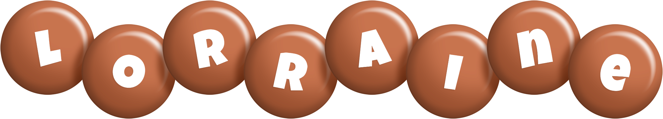 Lorraine candy-brown logo