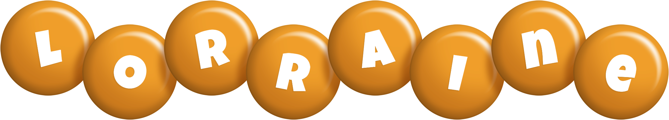 Lorraine candy-orange logo