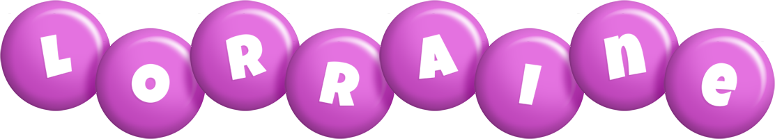 Lorraine candy-purple logo