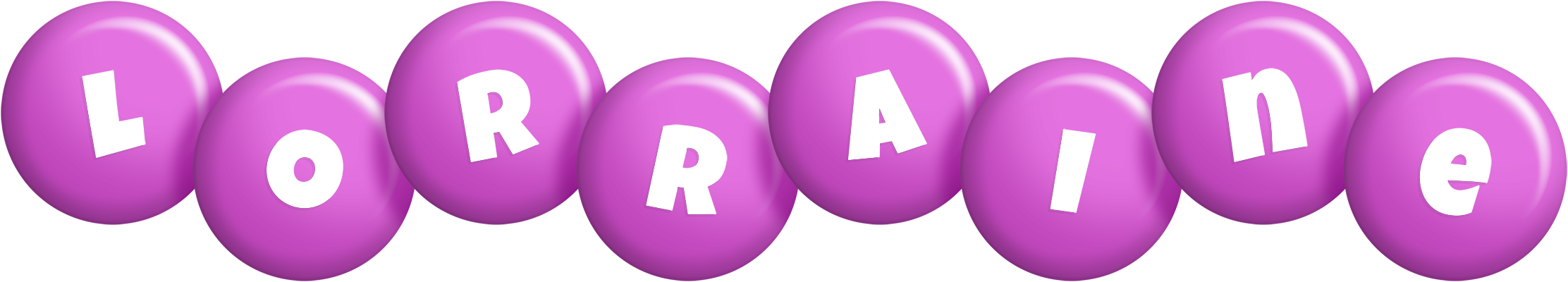 Lorraine candy-purple logo