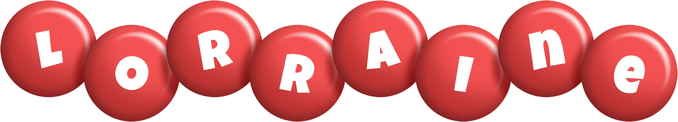 Lorraine candy-red logo