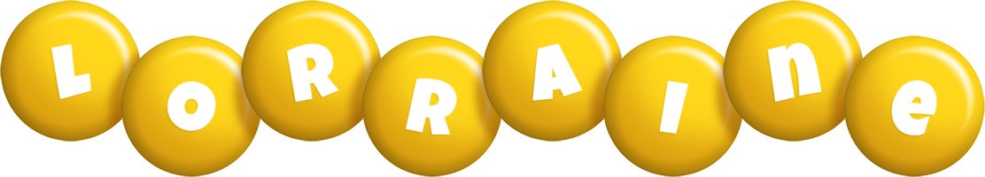 Lorraine candy-yellow logo