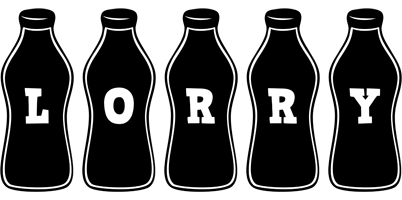 Lorry bottle logo